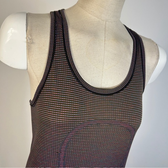 lululemon athletica Black and Pink Striped Tank Top 6 - Picture 4 of 8